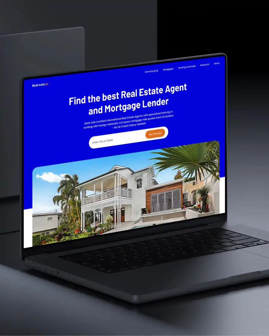 Website Redesign Service RufoStudio Real estate Design for HomeAbroad